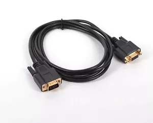 VGA Monitor Extension Cable, HD15 VGA Male/Female, Black, 6ft (New) - Picture 1 of 5