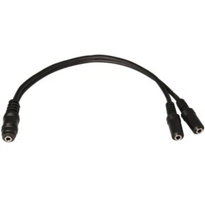 9 Inch 3.5mm Stereo Female to Dual 3.5mm Female Splitter Cable Pro Audio Cord - Picture 1 of 4