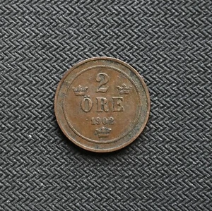 1902 Schweden 2 Erz Oscar II Großbriefe KM#746 - Bild 1 von 2