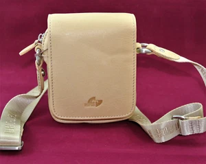 Borsello da Uomo piccolo In Vera Pelle Beige Tempora Sabbia con Tracolla Pattina - Imagen 1 de 9