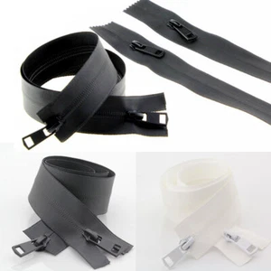5# Two-Way Open-end Waterproof Double Slider Invisible Nylon Zipper Jacket Coat - Picture 1 of 10