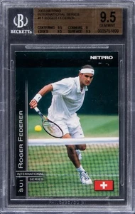 2003 NetPro International Series Roger Federer Rookie Card - BGS 9.5 Gem Mint - Picture 1 of 3