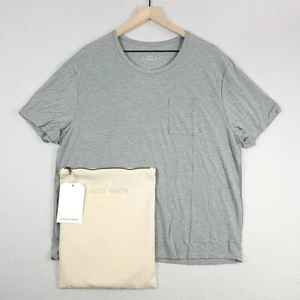 NEW Cozy Earth Stretch Knit Bamboo Lounge Tee Womens XL Gray Stretch Pocket NIB - Picture 1 of 15