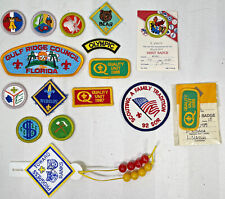 vintage boy scout patches assorted 16pcs. mixed lot #3