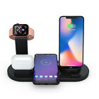 Wireless Charger Dock Charging Station 4 In 1 For Apple Watch Iphone 13 12 11 Xs