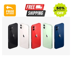 Apple iPhone 12 64GB 128GB Black Blue Green 5G Unlocked Verizon AT&T T-Mobile - Picture 1 of 8