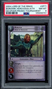 PSA 8 Lord of the Rings LOTR TCG 2004 Promo 0P71 Foil Boromir, Hero of Osgiliath - Picture 1 of 2