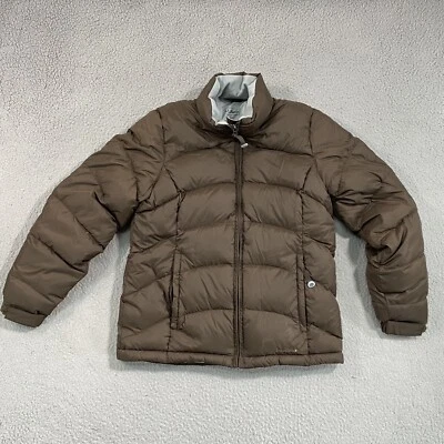 LL Bean Mens Small Puffer Jacket Goose Down Green - Image 1 of 4