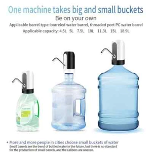 New Automatic Universal Electric Water Dispenser Pump 5 Gallon USB Bottle Switch - Picture 1 of 12