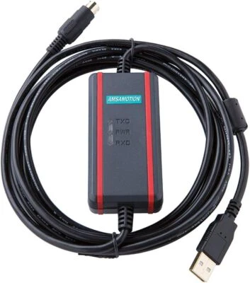 Cable de programación PLC FX-USB-AW para Mitsubishi FX1N/2N/FX3UC/FX3G Series FTDI Foto 1 de 4