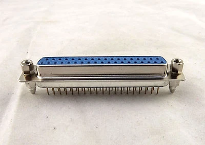 D-SUB DB37 37 Pin Female DIP PCB Solder Connector Adapter DP37 2 Rows Lock Screw - Image 1 of 4