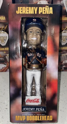 HOUSTON ASTROS  JEREMY PENA BOBBLEHEAD SGA NEW WORLD SERIES TROPHY 2023 HTF COKE Cover