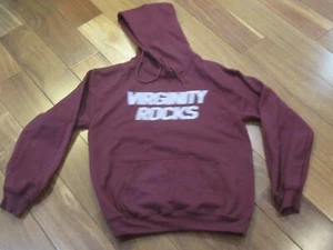 Danny Duncan Virginity Rocks Fuzzy/Blurry Maroon Sweatshirt Hoodie size S Utuber - Picture 1 of 7