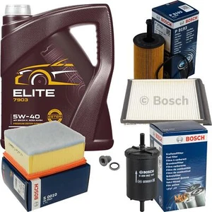 BOSCH Inspektionspaket 5L MANNOL ELITE 5W-40 für Citroën Xsara 1.6 16V 1.4i - Bild 1 von 12