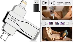 Memoria USB de 512 GB para iPhone y iPad, almacenamiento en Memory Stick. nuevo. - Imagen 1 de 4