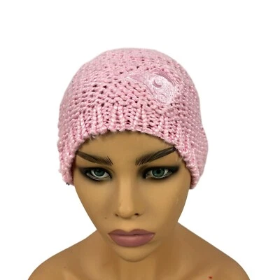 Gorro tejido rosa para mujer Reebok logotipo de carneros talla única 100 % acrílico Foto 1 de 4