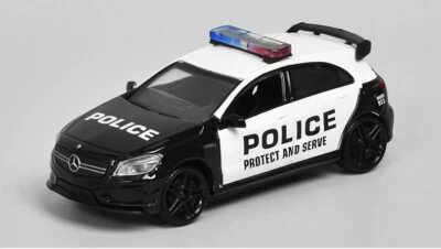 MotorMax Mercedes Benz A45 AMG Police 1:43 Scale Diecast Car US DUTIES PAID - Image 1 of 3