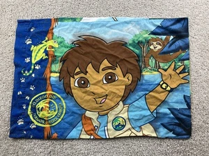 Vintage Go Diego Go Twin flat sheet Pillow Case Nick JR 2006 Cotton Blend - Picture 1 of 9