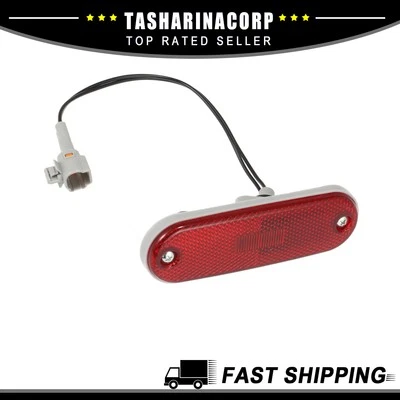 Pieza de 1 lámpara reflectora marcador lateral parachoques trasero luz roja apta para Toyota RAV4 Foto 1 de 4