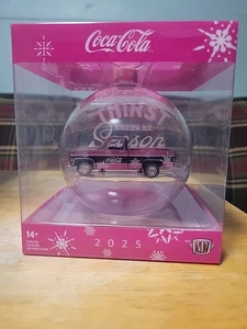 M2 Machines 2025 Coca-Cola Christmas Ornament 1976 GMC Sierra Grande 15 Truck - Picture 1 of 1