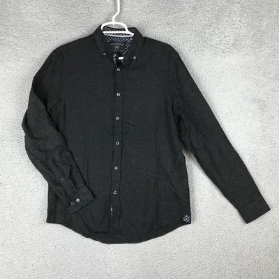 Report Collection Shirt Mens Medium Black Soft Touch Flannel Button Up Casual - Image 1 of 4