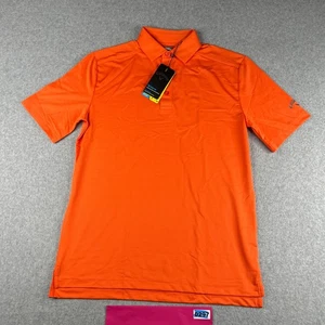 Callaway Polo Shirt SMall Orange Opti Dri Cooling UPF 40 Golf Stretch Mens New - Picture 1 of 9