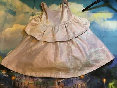 Janie And Jack Disney X Little Mermaid Iridescent Shell Girls Dress Size 4 - Image 1 of 4