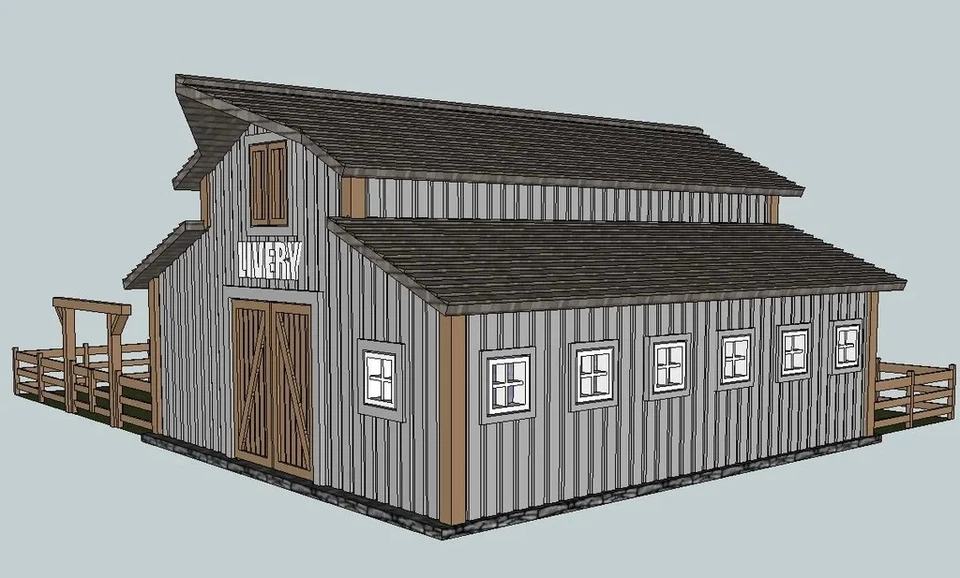 Western Livery impreso en 3D, escala HO Foto 1 de 4