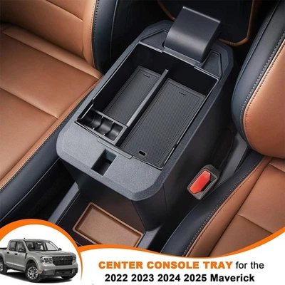 Caja de almacenamiento reposabrazos consola central cabina accesorios Ford Maverick 2022-2025 Foto 1 de 4