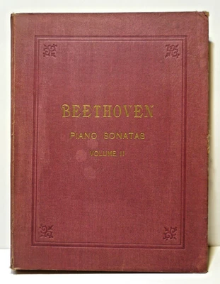 Complete bound volume of Beethoven piano sonatas, Vol. 2, by Schirmer - Image 1 of 4