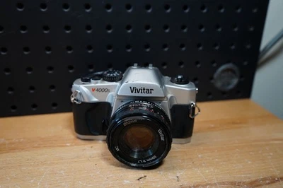 (D) Vivitar V4000s 35mm SLR Film Camera with 50mm F/1:1.7 - Image 1 of 4