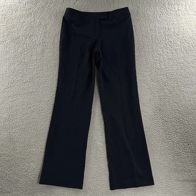 Pantalones Rafaella para mujer azules talla 6 clásicos tiro alto cadera recta mezcla de poliéster Foto 1 de 4