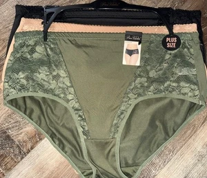 Prima Valentina ~ 3-Pair Women's Brief Underwear Panties Nylon Blend (A) ~ 3X - Picture 1 of 4