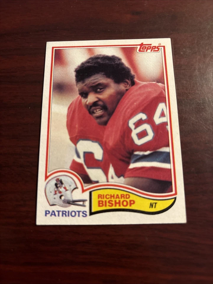 1982 Topps - Richard Bishop #143 New England Patriots Louisville Cardinals - Image 1 of 1