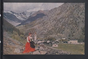 Cartolina Gressoney La Trinité COSTUME BZ2243 - Picture 1 of 1