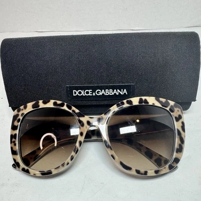 Dolce & Gabbana Sunglasses DG4233 2870/13 Leopard Cheetah Print Cat Eye - Image 1 of 4