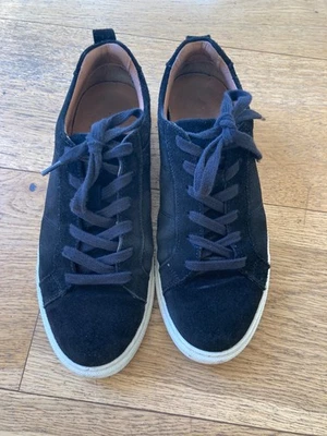 Whistles Black Koki Suede Lace Up Trainer UK 6 - Image 1 of 4