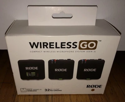 New Sealed RODE Wireless GO Gen 3 Compact Wireless Microphone System (gen 3) - Image 1 of 4