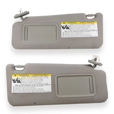 2006-2013 Lexus IS250 IS350 Driver & Passenger Side Sun Visor Pair Gray Lighted - Image 1 of 4