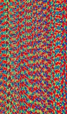 Manta afgana de ganchillo vibrante 92”L x 63”W Foto 1 de 4