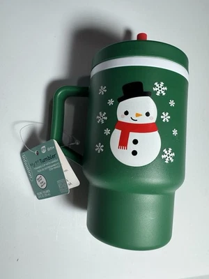 Infantino My First Vaso Nuevo con Etiquetas Verde Muñeco de Nieve Taza Silicona Paja Entrenamiento Taza Foto 1 de 4