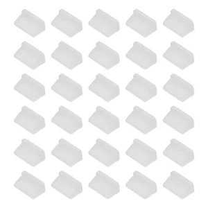 0.5 Inch USB Type A Dust Plug, 30 Pcs Anti Dust Plug Cover Female End, Clear - Zdjęcie 1 z 6