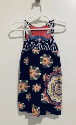 New FLOWERS BY ZOE Multi-colored Floral/Ikat Jeweled Girl’s Dress/Tunic, SZ 3T - Image 1 of 4