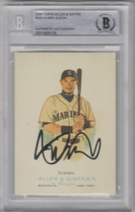 2006 Topps Allen & Ginter ICHIRO SUZUKI Seattle Mariners HOF? Signed Auto BGS
