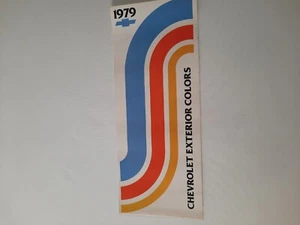 1979 Chevrolets Passenger Car Color Sample Dealership Brochure Chevy Paint chips - Picture 1 of 5
