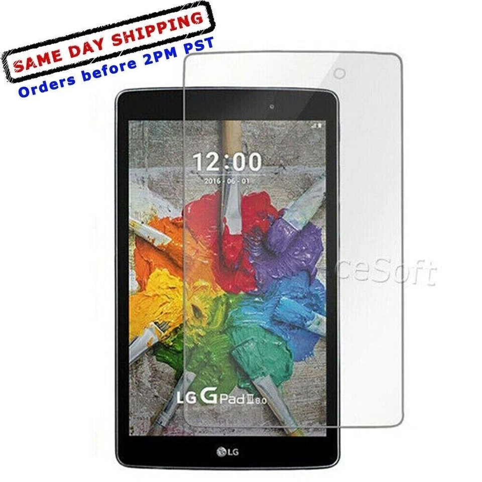 New Tempered Glass Screen Protector Guard Shield Saver for LG G Pad III 8.0 V525 - Image 1 of 1