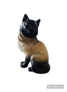 Estatuilla de pelo largo gatito gato siamés persa del Himalaya persa de resina de colección 2 1/2" - Imagen 1 de 9