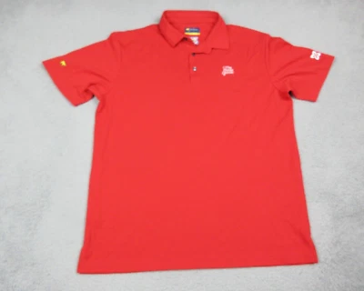 Jack Nicklaus Polo Shirt Mens Adult Large Red Bear Logo Golf Lightweight - Image 1 of 4