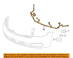 GM OEM 15-20 Suburban,Tahoe Front Bumper Bumper Components-Harness 84307173 - Picture 1 of 2