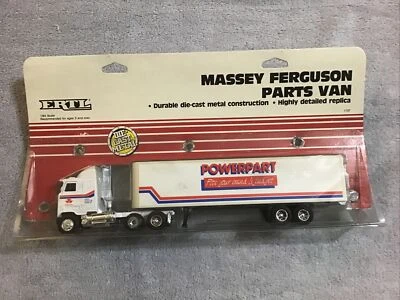 1988 Ertl MASSEY FERGUSON MACK CABOVER ТРАКТОРНЫЙ ПРИЦЕП масштаб 1/64 литой НОВЫЙ - Изображение 1 из 4